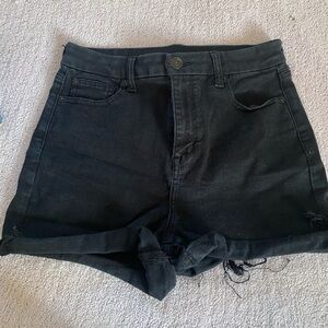 American Eagle Outfitters Black Jean Shorts